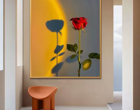 《包邮》浪漫玫瑰花客厅卧室装饰画现代简约餐...