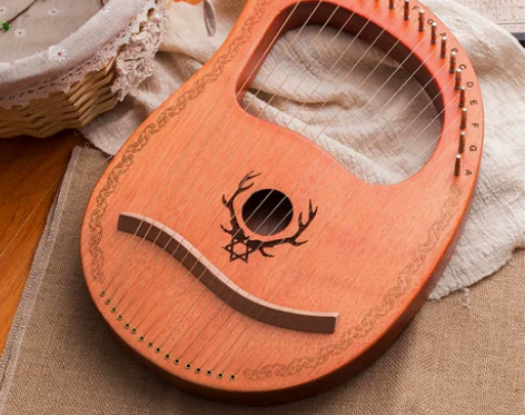 16音竖琴十弦莱雅琴16弦小竖琴乐器便携式...