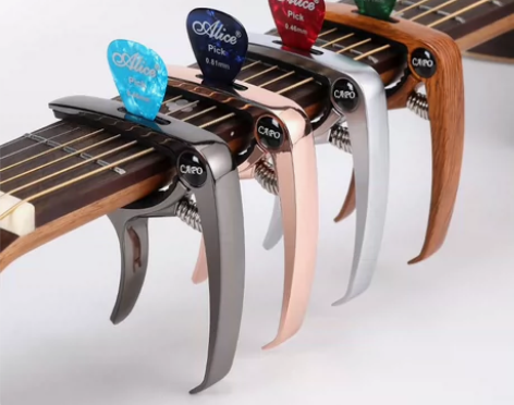 民谣吉他变调夹金属电吉它变音夹尤克里里配件...