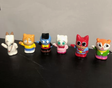 日本昭和蒙面猫侠1986年指套指偶指人形 ...