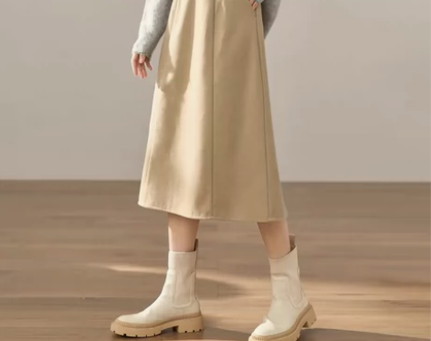 【商场同款】茵曼2022冬女装新款简约纯色...