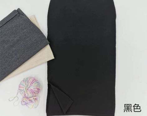 买信誉！纯羊毛 单侧开叉铅笔裙 直筒裙 包...