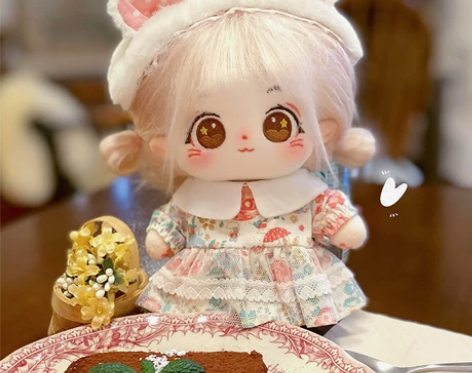 棉花娃娃丛小20cm炸毛无属性现货可爱人形...