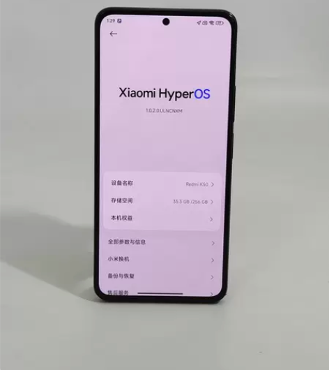 ?8新 小米红米手机 K50(5G) 墨羽...