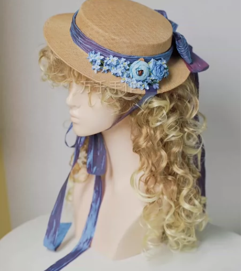 万千手作原创Lolita法式麻纱礼帽复古优...