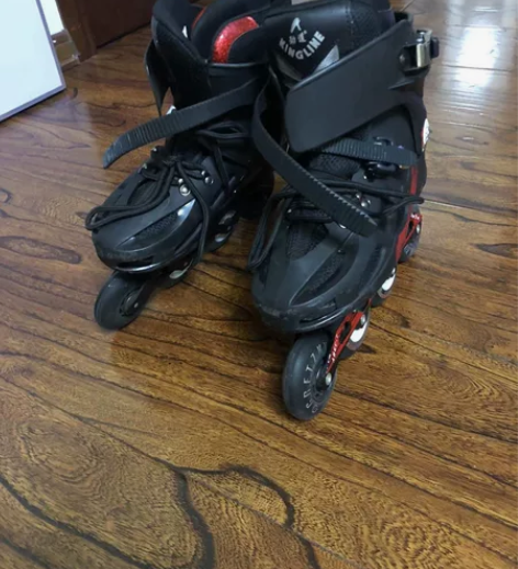 旱冰鞋单排溜冰鞋 就玩了几次，一直闲置，还...