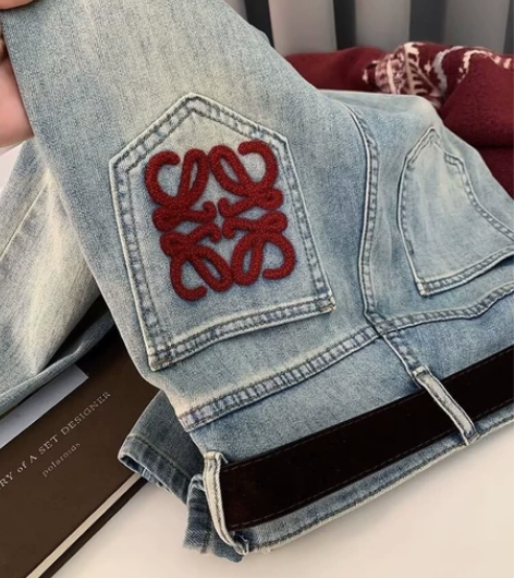 ?倒闭清仓便宜出美式复古阔腿牛仔裤女202...