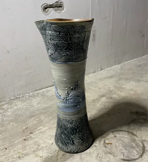 景德镇陶瓷器简约现代欧式时尚陶艺客厅博古架...