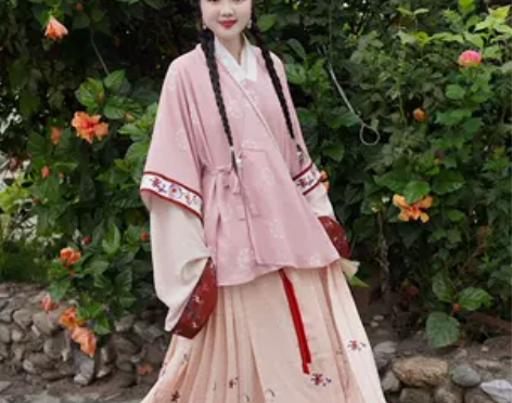 ?【阑珊居】几只鹿 明制对穿交半袖短衫 长...