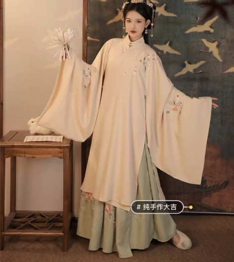 艺缕汉服女原创牡丹记传统刺绣明制袄裙中国风...