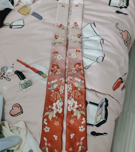 七月夕莞尔飘带，蓝靛飘带。 全新的。 汉服...