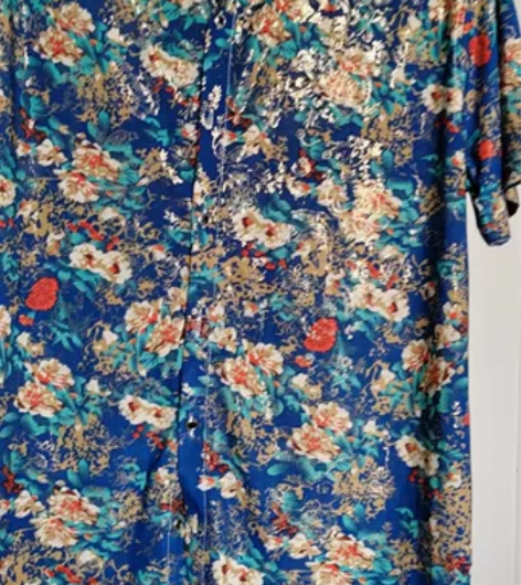 捡漏 休闲 冰丝花短袖衬衫男士衬衣夏季 衣...