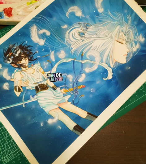 clamp圣传水彩纯手绘 原画临摹 装饰画...