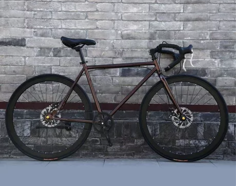 弯把死飞自行车活飞男公路赛车碟刹成人女单车...