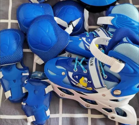 【全新包邮正品】溜冰鞋儿童全套装直排轮小孩...