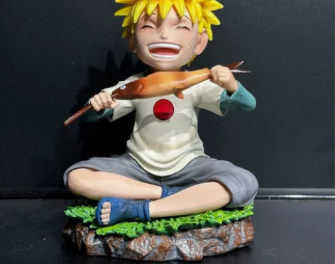 火影忍者系列 童年鸣人 吃鱼鸣人 共鸣款 ...