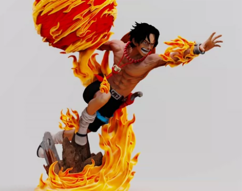 【自动秒发】海贼王，火拳艾斯，艾斯，3D打...