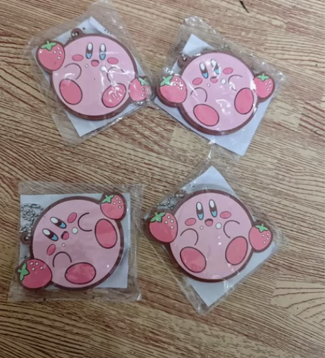 任天堂 官方周边 星之卡比 橡胶挂件 钥匙...