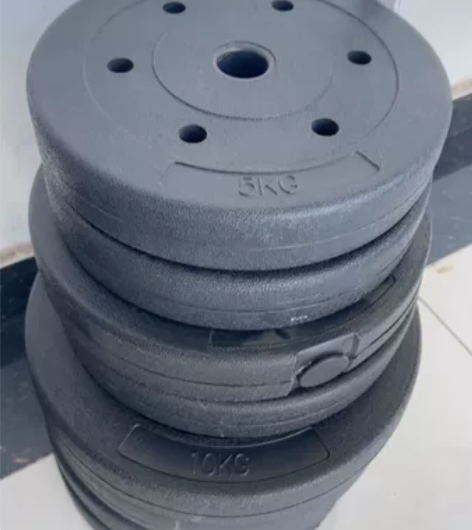 哑铃凳,哑铃,奥杆,65公斤杠铃片,家里没...