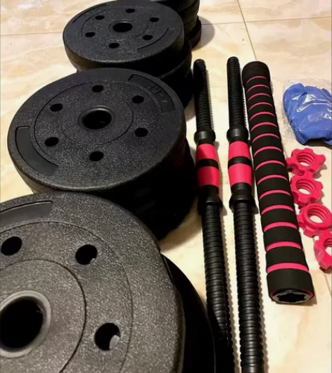 【哑铃工厂清仓处理40斤50元】全新哑铃杠...