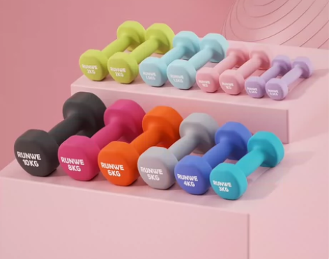 朗威哑铃女士健身家用器材儿童学生男生套装组...