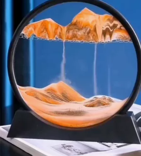 【全新包邮】轻奢流沙画摆件创意艺术沙漏装饰...