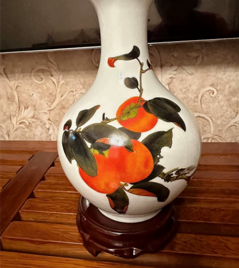 漂亮!商场撤柜原价98的景德镇陶瓷器花瓶粉...