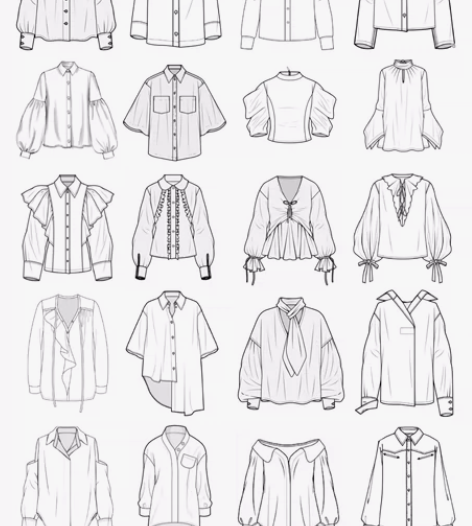 款式图代画‖服装款式图‖ 服装线稿‖ CD...