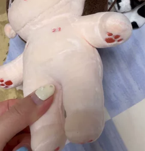 出余景天棉花娃娃 20cm巧克尼 状态如图...