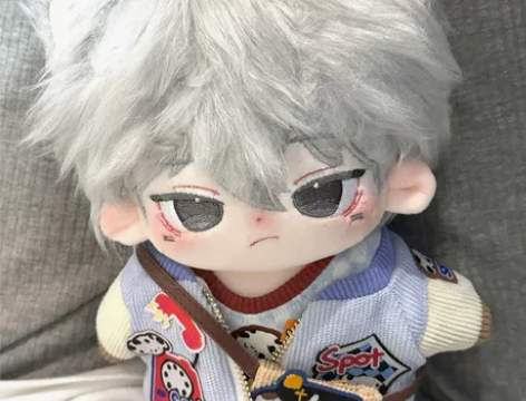 出小咘sp小漏20cm无属性棉花娃娃 无骨...