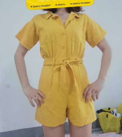 连体短裤,适合160以下偏瘦的女孩子 妹妹...