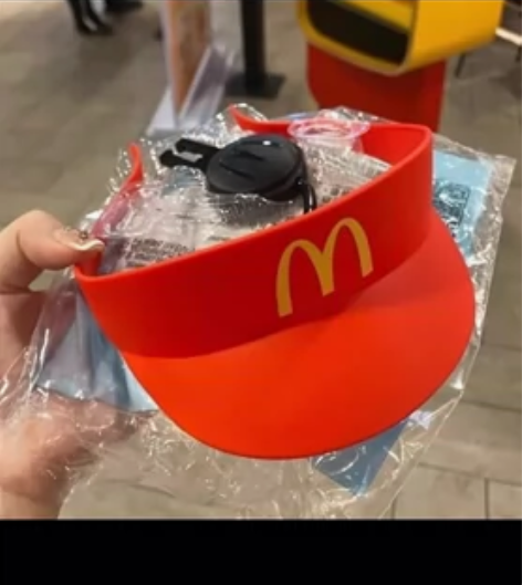 【包邮了】可爱搞怪麦当劳帽子玩具儿童防晒帽...