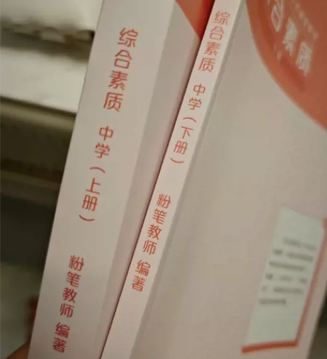 教资科一综合素质 教材上下册 闲置出 粉笔...