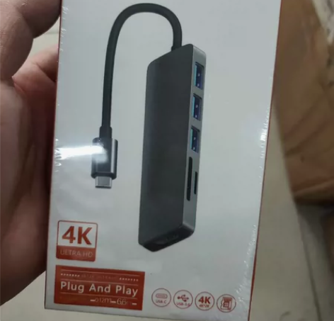 全新六合一拓展坞扩展Typec笔记本电脑H...