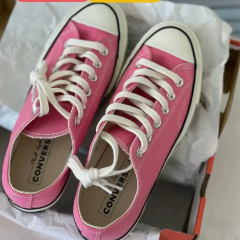 闲置包邮 匡威1970s低帮粉色芭比粉帆布...