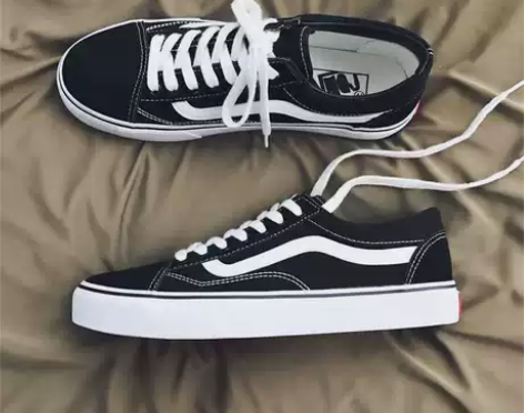 ?万斯潮秋季低帮帆布鞋男款2023新款板鞋...