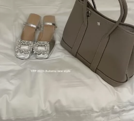 Fly（细碎晚风）银色钻石单鞋 九成新，低...