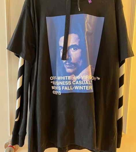 男卫衣闲置正品off white 感兴趣的...