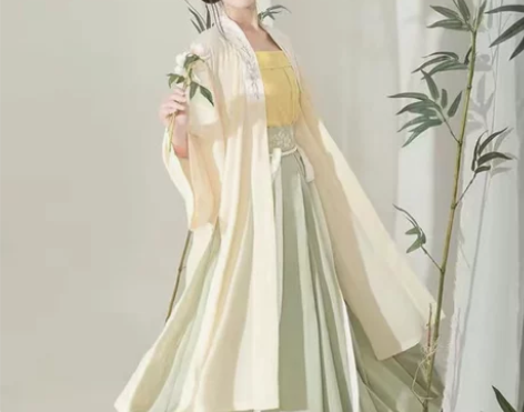 东月棠清风笺多色款宋制汉服三件套夏季日常原...