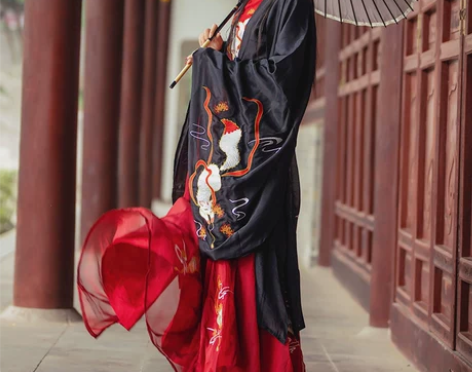 【杞瑾原创-小狐仙】汉服女齐腰齐胸襦裙中国...