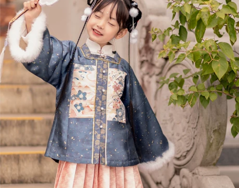 全新！原创高级明制汉服女童儿童中国风古装拜...