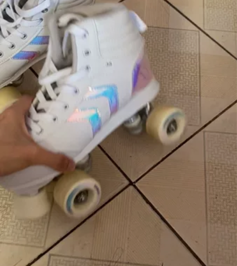 迪卡侬，儿童四轮双排轮滑鞋，迪卡侬轮滑鞋。...