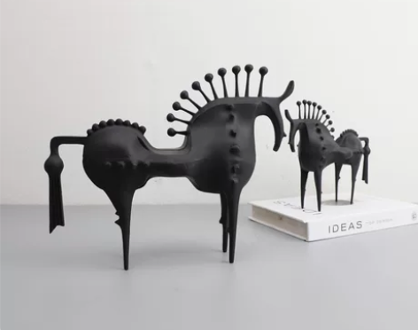 欧式个性刺马摆件创意马工艺品家居饰品客厅玄...