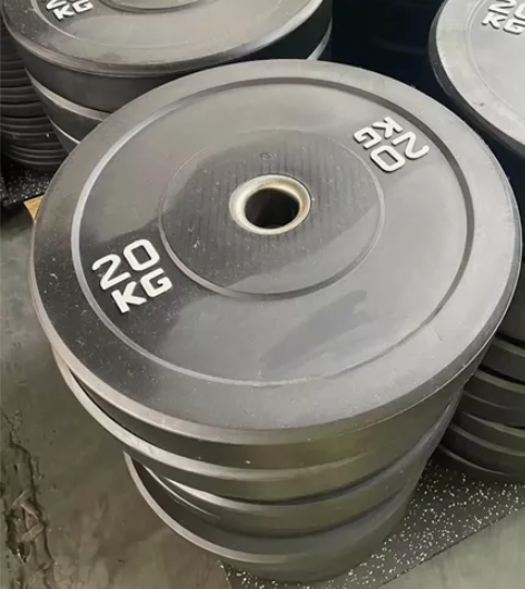 全新低价黑色全胶杠铃片，5.8一公斤包邮 ...