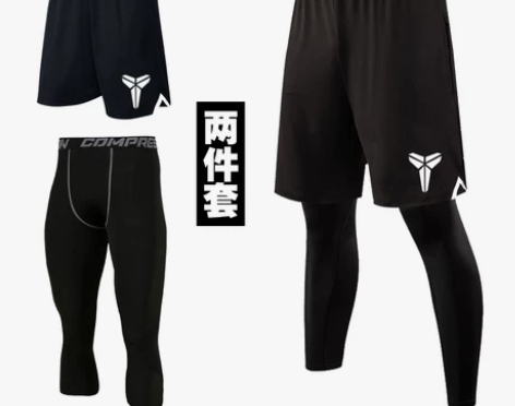 篮球弹力裤 跑步运动紧身裤男短裤田径训练健...