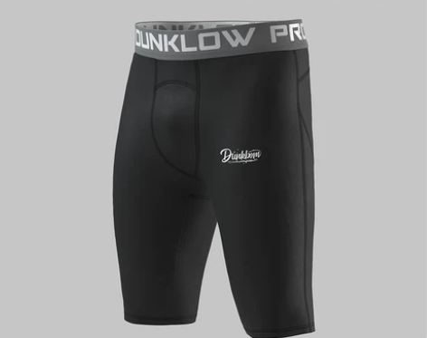 DUNKLOW五分紧身裤打底篮球运动训练弹...