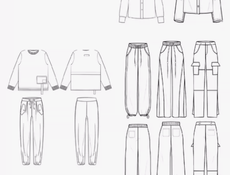款式图绘制 服装CDR/AI/PS/CAD...