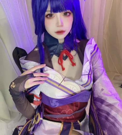 大全套带道具 原神cos 雷电将军 影 雷...