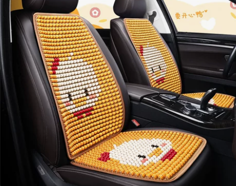 汽车坐垫夏季凉垫木珠通风座椅垫夏天透气垫卡...