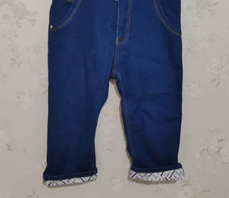 男士七分牛仔裤 腰围76cm一圈裤长66c...